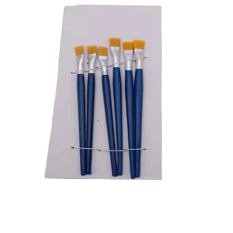 Vente en gros de pinceaux professionnels en bois pour l'aquarelle à l'huile et l'art pinceaux en nylon fin pour la peinture