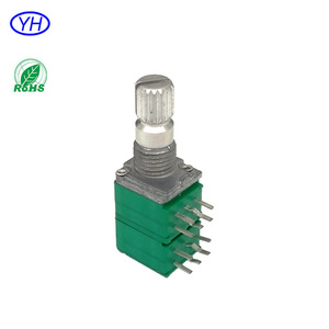 Mới và độc đáo 9 MÉT 4 gang ROTARY stereo điều khiển âm lượng b10k PCB núi chiết áp - Product Image 4