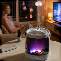 Nouveau diffuseur d'arômes USB de bureau à effet flamme, veilleuse pour la décoration de chambre