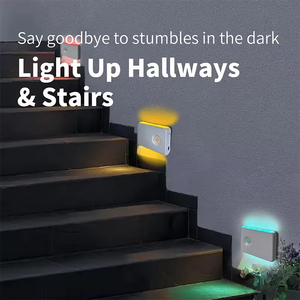 Led ánh sáng ban đêm cảm biến chuyển động tủ đèn Type-C sạc từ không dây Đèn tường ấm trắng Pin nhà trong nhà tủ quần áo - Product Image 5