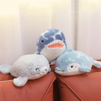 Jouets en peluche en forme de phoque en gros pour cadeaux d'enfants, phoques en peluche personnalisés, poupées en peluche, Juguetes De Peluche De Foca