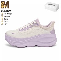 Zapatillas de entrenamiento de maratón ligeras al por mayor de fábrica, unisex, con aumento de altura, transpirables, de malla, con logo personalizado