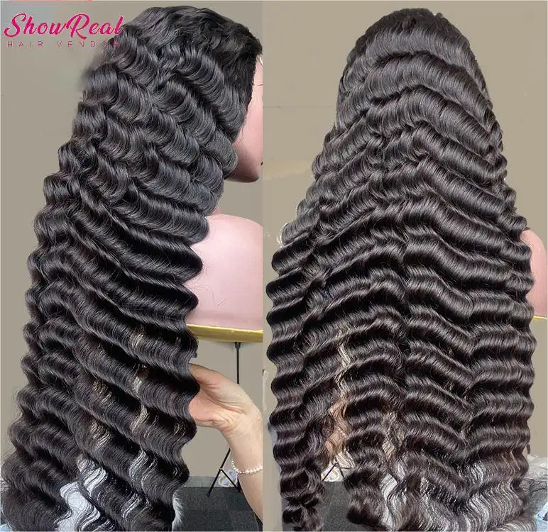 Cheap 30 Inch HD Deep Wave Lace Frontal Wigs Human Hair for Women 5x5 HD Lace Closure Wigs HD Lace Front Wigs Human Hair Vendor