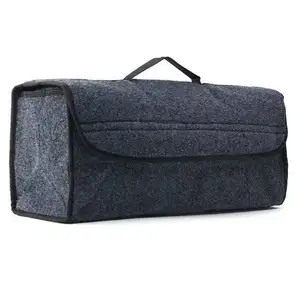 Waterproof, 600D Oxford Polyester, Suitable for Any Car, SUV, Mini-Van, Black Trunk Organizer Storage