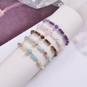 Bracelet en pierre naturelle avec perles de verre colorées, aide à la relaxation, prix B2B compétitif, prêt à expédier (RTS) - Product Image 2