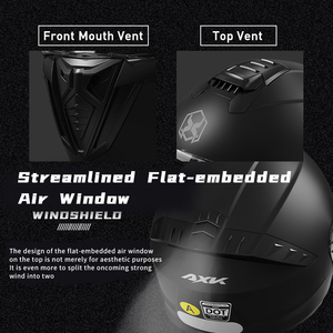 Casco da Moto Integrale Leggero da Corsa con Doppia Visiera Design Apribile Materiale ABS Nuovo - Product Image 6