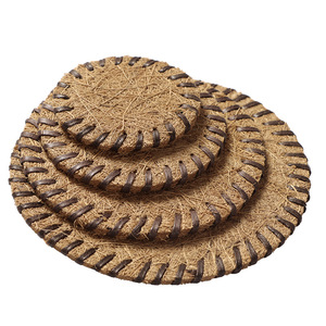 Special Features: Thickened Palm Wool Coaster, <b>Tea</b> <b>Set</b> Mat, Teapot Nursery Mat, Palm Wool Woven Insulating Mat, <b>Tea</b> Ceremony - Product Image 5