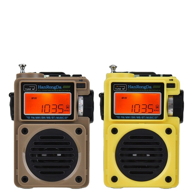 Full Band Radio Portable Fm/mw/sw/wb Receiver Blue-tooth 5.0 Speaker Tf Music Receiver