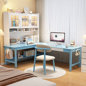 Moderno ufficio a casa studente studio scrivania con scaffale <span class=keywords><strong>in</strong></span> legno scrivania per Computer da ufficio - Product Image 4