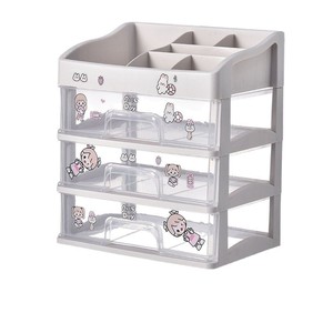 Desktop Cosmetic <b>Storage</b> Box <b>Plastic</b> 3 <b>Drawer</b> Transparent Organizer Dustproof Makeup <b>Storage</b> Rack Jewelry Holder Dressing Table - Product Image 5