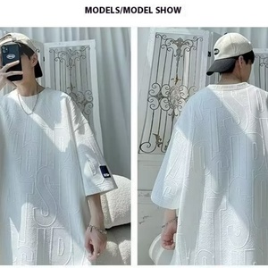 Conjunto de Dos Piezas Casual de Verano para Hombre, Transpirable, Vintage, de Felpa, 100% Poliéster, con Estampado Digital, Camiseta de Punto de 280g - Product Image 5