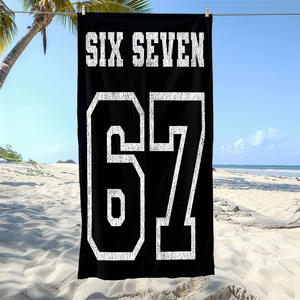 Toallas de Playa Modernas de Estilo Americano, Divertidas, con Estampado Personalizado, Absorbentes, de Secado Rápido, Libres de Arena, para Baño y Playa - Product Image 5