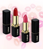 Rouge à lèvres mat de marque privée, vente en gros, logo personnalisé, fabricant OEM ODM, longue tenue, imperméable, végétalien, cosmétique minéral