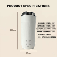 Nouvelle Offre 2026 : Mini-Machine à Soupe et Lait de Soja 350ML – Mixeur Électrique Portable et Robot Culinaire pour Lait Végétal