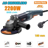Meuleuse d'angle sans fil 2200W 180mm avec moteur BL 8500 tr/min Outils électriques professionnels