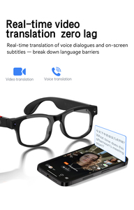 Lunettes Intelligentes AIMB-G2 Pro avec Musique Sans Fil, Traduction IA, Réponse aux Appels, Caméra HD 1080P, Enregistrement Vidéo 800W, Lunettes de Soleil pour le Sport - Product Image 4