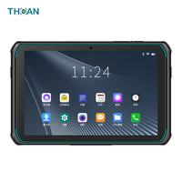 Scanner d'empreintes digitales 2D NFC étanche à haute luminosité de 8 pouces PDA industriel-Tablette PC extérieure robuste Android 13