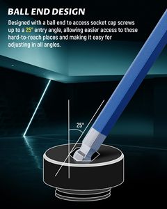 Set di chiavi a <span class=keywords><strong>brugola</strong></span> lunghe in 18 pezzi, <span class=keywords><strong>chiave</strong></span> a <span class=keywords><strong>brugola</strong></span> metrica e Standard con <span class=keywords><strong>chiave</strong></span> esagonale con estremità a sfera, SAE e metrica - Product Image 4