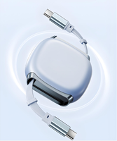 Kabel Pengisian Cepat Dual Type-C 240W Retractable dengan Gear Drive untuk Transfer Data Berkecepatan Tinggi