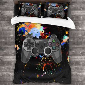 Bán Buôn Sáng Tạo <span class=keywords><strong>3D</strong></span> Trò Chơi Pad Máy In Đôi Giường Bìa Comforter Trẻ Em Phim Hoạt Hình Bộ Đồ Giường Đặt Cậu Bé Duy Nhất 3 Miếng Cho Khách Sạn - Product Image 4