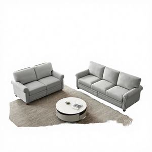 Ensemble de canapés modulaires personnalisés en cuir PU avec housse amovible pour salon, parc, école et atelier - Product Image 4