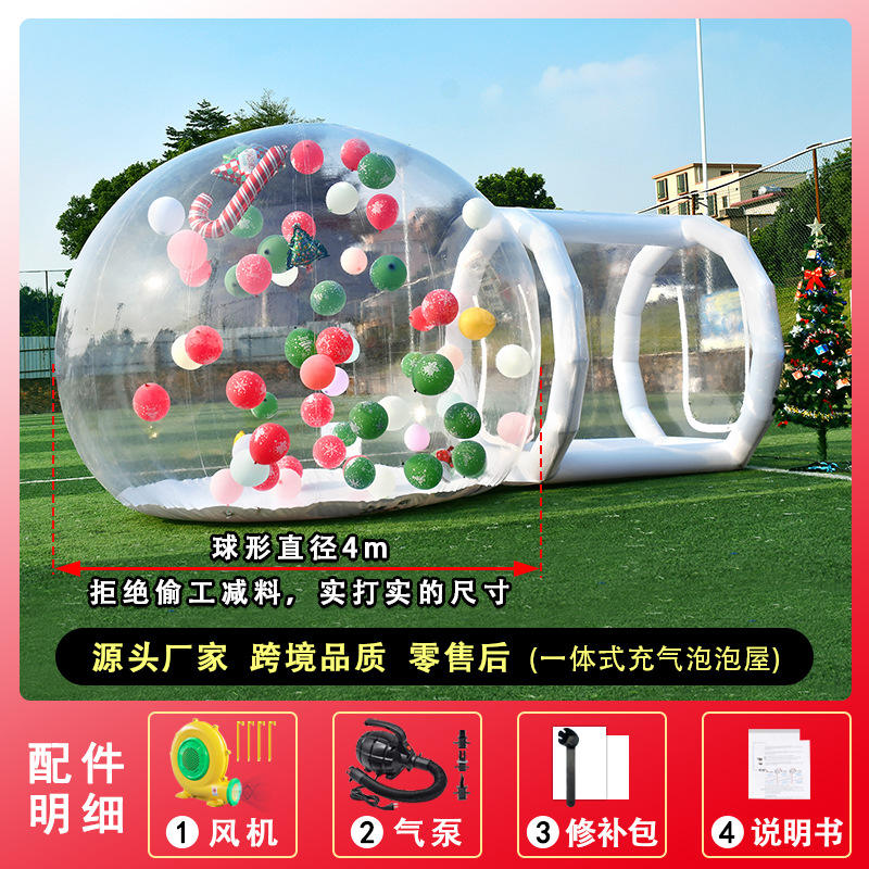 Maison bulle de 4m avec canal de respiration de retenue-5 personnes ou plus