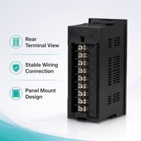 Contrôleur de température PID haute précision Ydkz séries CB CD CH 0,3 % avec thermocouple Pt100 K J, double alarme et sortie relais SSR pour four