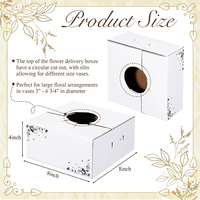 Y804 boîtes de livraison de fleurs en carton robuste de haute qualité boîte d'expédition de plantes pour les arrangements de bouquet paquet de fleuriste