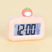Jam Alarm Digital LED, jam tangan Digital LED baru, lucu, dekorasi Roma, kartun, anak-anak, Jam Alarm dengan lampu malam, kamar tidur, ornamen samping tempat tidur