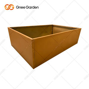 Corten acero personalizado al por mayor sin fondo macetas hogar jardín al aire libre Metal decoración paisaje jardineras - Product Image 1