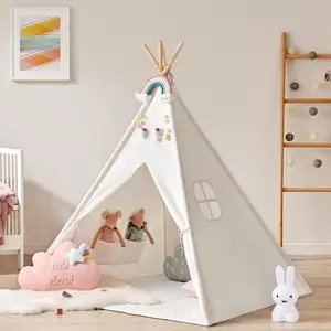 Acome sıcak satış Playhouse çocuklar kapalı Playhouse çocuklar Teepee katlanır oyuncak çadır çocuklar kızılderili çadırı çocuk