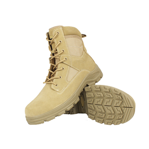 <span class=keywords><strong>Botas</strong></span> de camuflaje de lona <span class=keywords><strong>para</strong></span> <span class=keywords><strong>hombre</strong></span>, calzado de combate táctico de seguridad, cuero ligero, marrón - Product Image 2