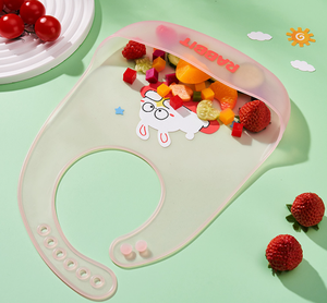 Babero de Silicona Personalizado 2025, Libre de BPA, Moderno, de Grado Alimenticio, Set de Alimentación para Bebés, Baberos de Silicona - Product Image 1