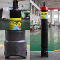 Cylindre de basculement hydraulique télescopique pour camion à benne basculante FLYBY, chromé dur, acier 27simn/acier inoxydable, pression 150-250 bars