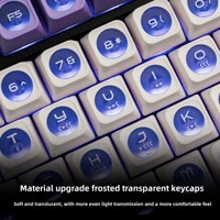 XVX Cat's Eye Max Crescent-Shaped Matte Translucent Personalized PC Frosted Texture Magnetic-Switch Keyboard Keycaps Key Puller