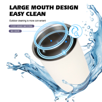Logo laser personnalisé chaud 12oz tulipe conception double paroi en acier inoxydable 304 réutilisable confortable sans BPA tasse à café gobelet à bière