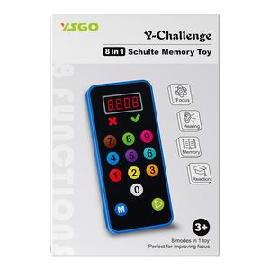 Gioco di memoria elettronico portatile <span class=keywords><strong>8</strong></span> in <span class=keywords><strong>1</strong></span> Schulte Popular, gioco per memorizzare colori, giocattoli che migliorano la concentrazione dei bambini - Product Image 2