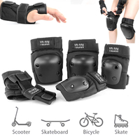 Protection complète certifiée CE pour scooter électrique, genouillères, coudières et protège-poignets en coque rigide, sangle réglable, équipement de protection pour enfants et adultes