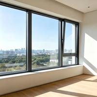 Ventanas de Triple Cristal con Certificación PHI para Casas Pasivas, Aislamiento Térmico con Argón, Valor U Bajo de 0.70, Rotura de Puente Térmico, Aleación de Ti-Mg, NFRC AAMA