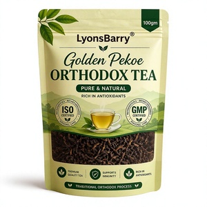 Té Negro Ortodoxo Golden Pekoe LyonsBarry, 100g, Hojas Sueltas, Puro y Natural, Rico en Antioxidantes, Certificado GMP ISO - Product Image 1
