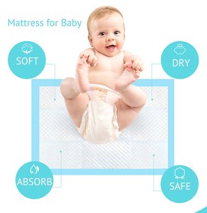 Vente en gros OEM, sur mesure, 60x90, Drap de lit jetable pour adultes, super absorbant, imperméable, 3 couches, en pâte de cellulose, pour soins et incontinence - Product Image 2