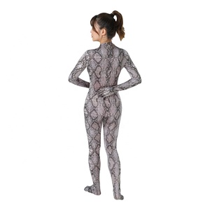 Trajes de manga larga con estampado 3D para <span class=keywords><strong>Halloween</strong></span>, medias de fiesta para mujer, mono de pitón de <span class=keywords><strong>serpiente</strong></span>, <span class=keywords><strong>disfraz</strong></span> de Raptor - Product Image 4
