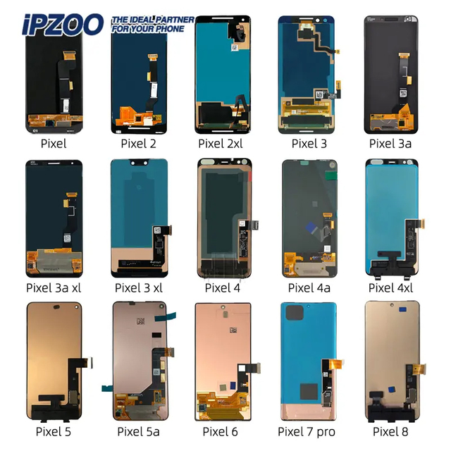Mobile Phone LCDs for Google Pixel 5 6 7 8 9 10 Pro Lcd Display Touch Screen for Google Pixel 3A 4A 2XL 5A 6A Screen Wholesale