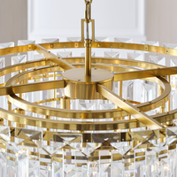 Suspension en cristal rectangulaire de luxe moderne faite à la main pour le salon de l'hôtel facile à accrocher avec base E26 personnalisable