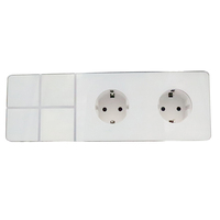 Panneau en aluminium de luxe interrupteur mural électrique multifonction européen et prise interrupteur tactile complet pour la domotique