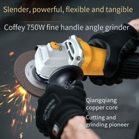Fabricant direct 220V angle électrique à la machine de polissage 100mm corde polissage rouleau d'application