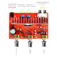 Amplificateur de puissance à deux canaux 2*40W TDA7377, modèle YJ2, marque SZHFYDZ, montage par soudure, audio de voiture, réglage des aigus/graves
