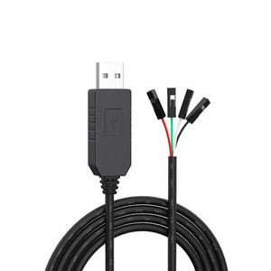 Câble de téléchargement USB vers TTL, câble de mise à niveau pour microcontrôleur USB vers port série, puce FTDI, blindage tressé, gaine en PVC - Product Image 1