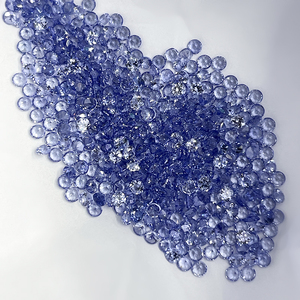 Zafiro de Laboratorio de Alta Calidad, Corte Redondo de 1.0/1.5/2.0/2.5/3.5 mm, Zafiro Azul, Gema Suelta - Product Image 2