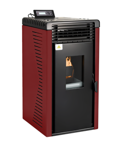 Poêle à <span class=keywords><strong>granulés</strong></span> PANSEE PD-80 8KW, foyer à haute efficacité (89,5%), commande WiFi, alimentation automatique, style européen, acier, moderne, villa - Product Image 4